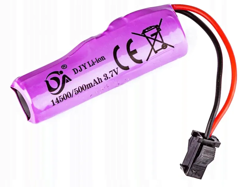 Akumulator 14500 Li-ion 3,7V 500mAh JST SM