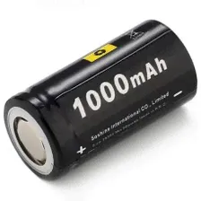 Аккумулятор Soshine 18350 (CR123A) 1000 mAh Li-ion
