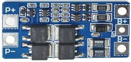 Модуль защиты от перезарядки Li-Ion аккумуляторов BMS 2S, на 2 банки, с балансиром