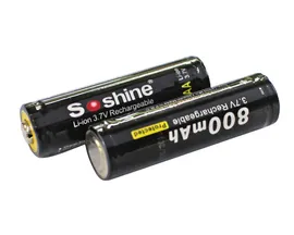 Li-ion аккумулятор Soshine 14500 3.7 В 800 мАч , защищенный (1шт.)
