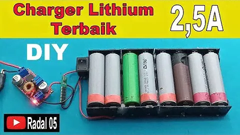 Charger lithium terbaik baterai 18650 2,5A Charger polymer super aman