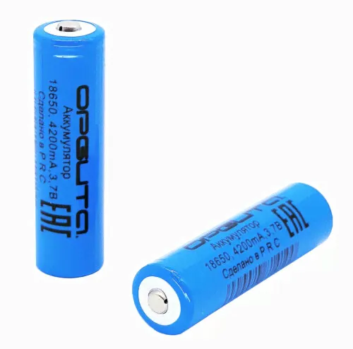 Аккумуляторы Li-Ion Орбита 18650 4200 mAh 3.7V, 2 шт.