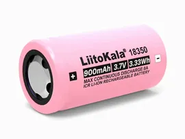  LiitoKala  18350 (900mAh, Li-ion)  