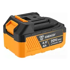 Аккумулятор Deko тип BL1840B Li-ion 20 В 4000 мАч 063-4057 желто-черный