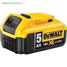 Аккумулятор DeWalt 18В, 5.0Ач, Li-Ion, DCB184 XR